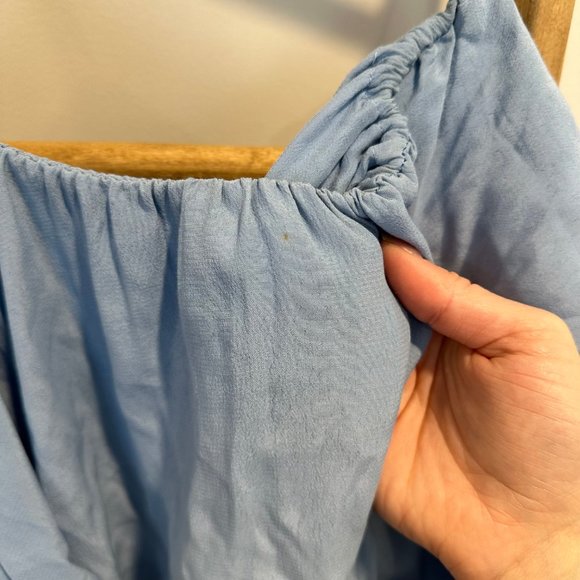 MLM | Blue Off the Shoulder Flowy Dress | Size: Small - Picture 7 of 9